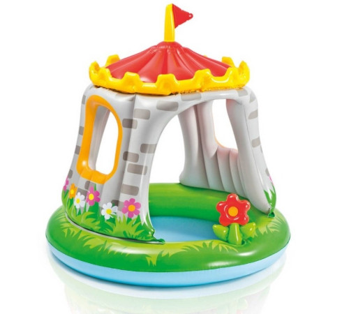  intex 57122 Детский надувной бассейн "Замок" (122х122x13 см.)