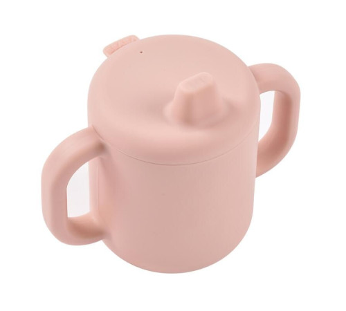 beaba b913635 cană de antrenament din silicon (170 ml) cotton candy