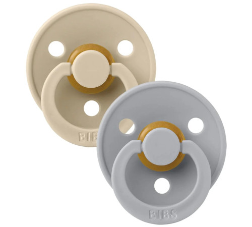 Bibs Suzeta rotunda din late Color M Cloud & Vanilla (6-18 luni) 2 buc.  bibs suzeta rotunda din late color m cloud & vanilla (6-18 luni) 2 buc.