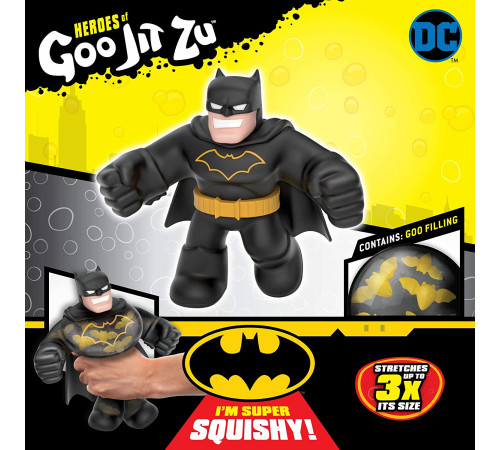 goo jit zu 41034g figurină moale supererou "delux hero - batman" (20 cm.)