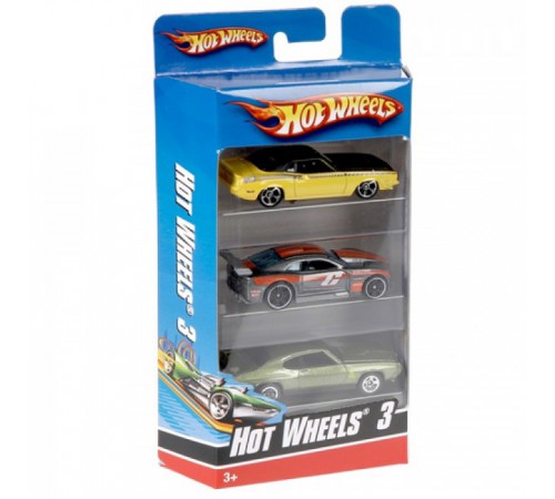 hot wheels k5904 Набор базовых машин (3 шт.)  в ассорт.