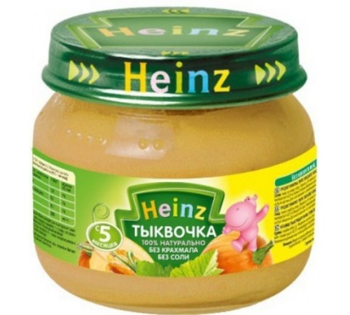  heinz Пюре Тыковка (5м+) 80 гр.