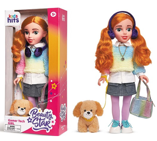 kids hits kh33/002 Кукла "gamer tech girl" серия "beauty star"