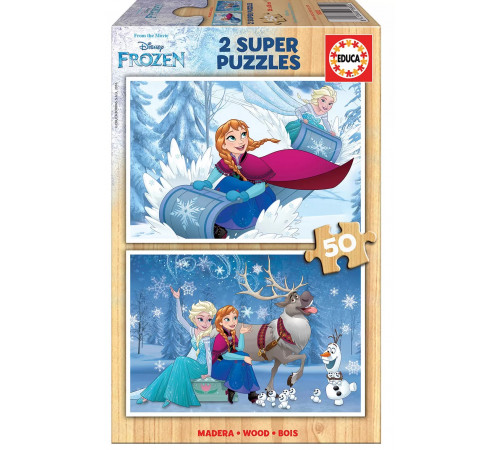  educa 16802 puzzle 2-în-1 "frozen" (2x50 el.)