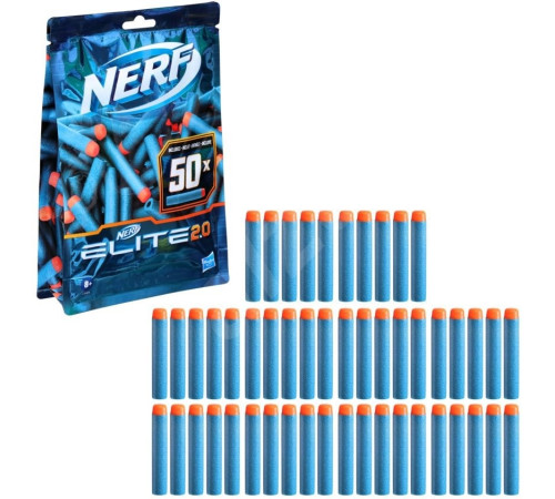 nerf e9484 set de săgeți moale "elite 2.0" (50 buc.)