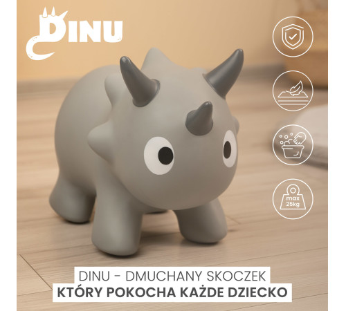 toyz-20840 Игрушка-прыгунок "dinu" серый