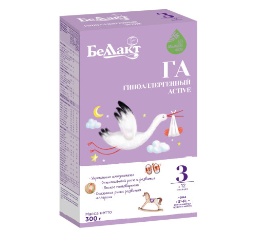 lapte praf Беллакт hypoallergenic active 3 (12 luni+) 300 gr.