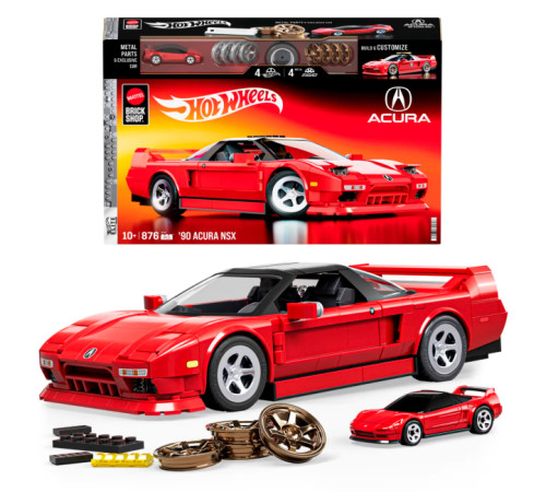 hot wheels jft17 Конструктор "brick shop elite acura nsx" (876 дет,)