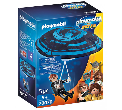  playmobil 70070 Конструктор "Рекс Дашер с парашютом" (5 дет.)