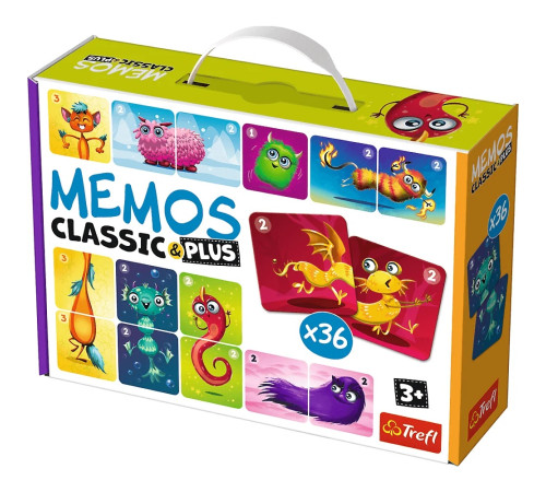 Детский магазин в Кишиневе в Молдове trefl 02273 Настольная игра "memos classic & plus"