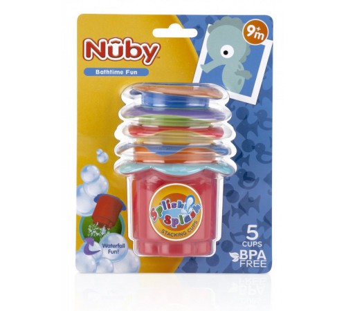 nuby id6152 Набор ведёрок для купания (5 шт.)