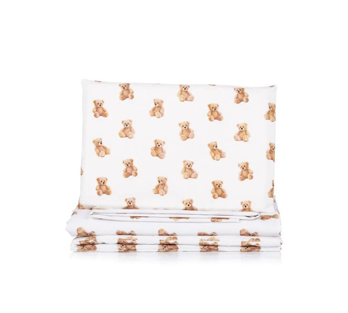 chipolino koscloset0253be lenjerie de pat pentru leagăn (4 buc.) ursuleți