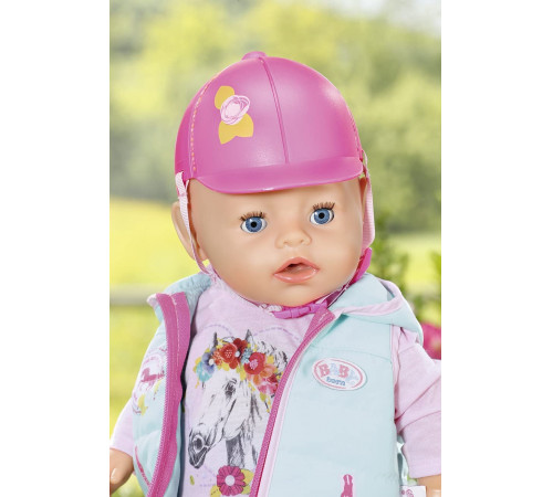 zapf creation 831175 set haine pentru păpuși  "baby born deluxe riding outfit" (43 cm.)