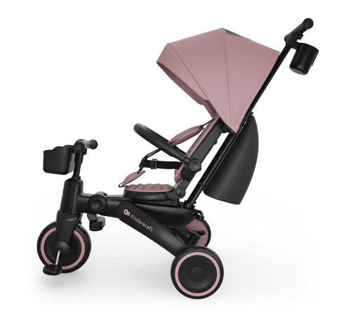 kinderkraft triciclu pliabil jazz 3 (roz)