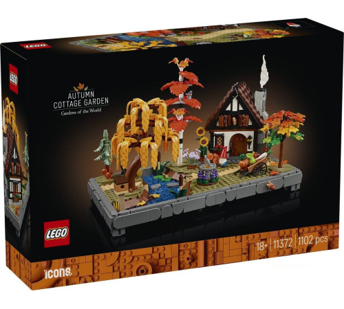  lego icons 11372 Конструктор "Осенний сад у коттеджа" (1102 дет.)