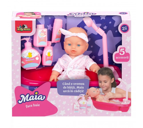  noriel int7051 set de joc "papusa maia face baie"