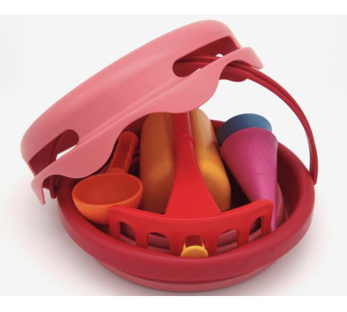 Compactoys 99200201 Компактный набор для песка 7-в-1 (красный)  compactoys 99200201 Компактный набор для песка 7-в-1 (красный)