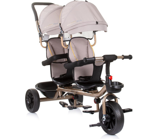  chipolino triciclu pentru gemeni "hip hop" trkhh0233sa sand