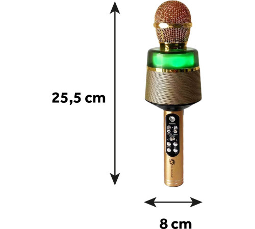 n-gear microfon portabil bluetooth karaoke "star mic" starmic100gold gold