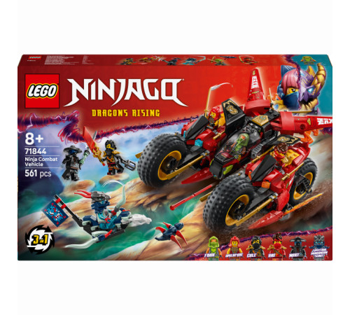  lego ninjago 71844 constructor "mașină de luptă ninja" (561 el.)