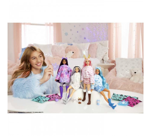barbie hjl64 Кукла "cutie reveal: Белый мишка"