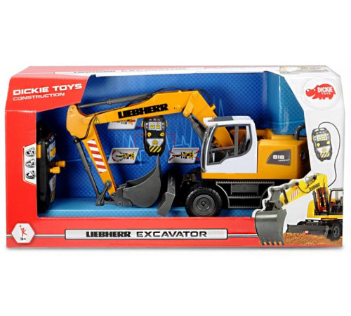  dickie 3728000 excavator cu radio control liebherr (53 cm.)