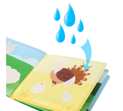 akuku-69541 a0408 carte moale pentru baie "ferma magică"