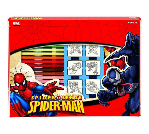 Multiprint 4817 Set de 12 carioci cu 7 ștampile "Spiderman"  multiprint 4817 set de 12 carioci cu 7 ștampile "spiderman"