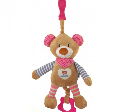 Детский магазин в Кишиневе в Молдове baby mix stk-16393pИгрушка для путешествия "Мишка" розовый