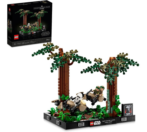 lego star wars 75353 constructor "diorama: endor speeder chase" (608 elт.)
