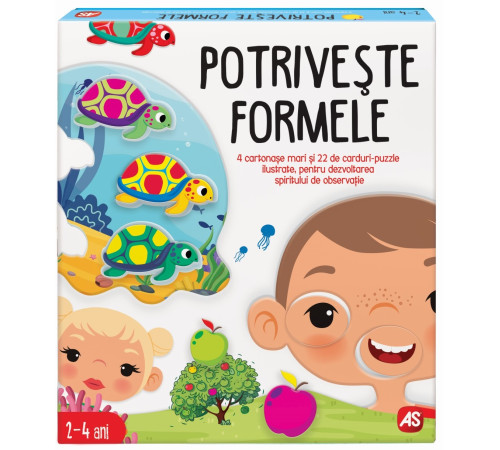as kids 1024-50655 Развивающая игра agerino "Сопоставьте формы" (рум.)