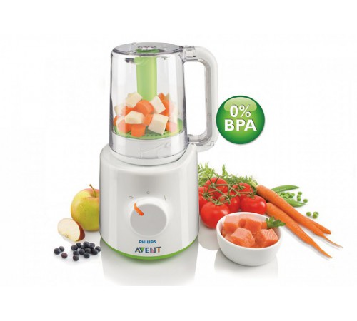 avent scf 870/22 aparat combinat de gătit cu abur şi blender 