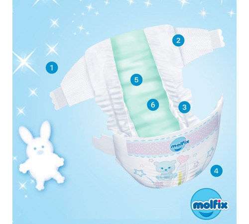 molfix maxi scutece 4 (7-14 kg) 52 buc.