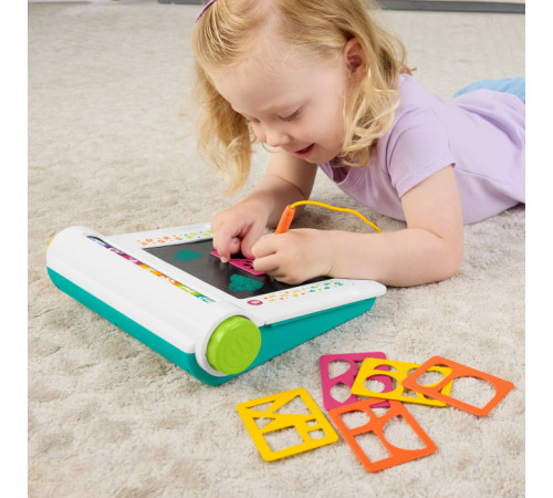 fisher-price jdl70 tablă de desen "desenează și învață"