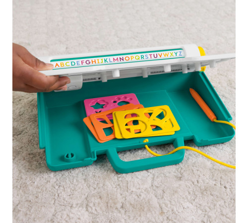 fisher-price jdl70 tablă de desen "desenează și învață"