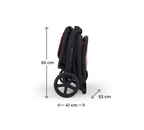 kinderkraft Прогулочная коляска nubi 3 красный