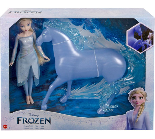 disney princess hlw58 Набор с куклой "Эльза и лошадка Нокк"
