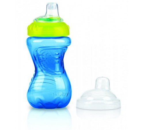 nuby id9648 cana anti-varsare cu nasuc moale (9m +) 300 ml. 