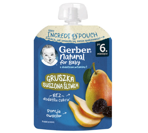  gerber piure "pere-prune" 80 gr. (6 m+)