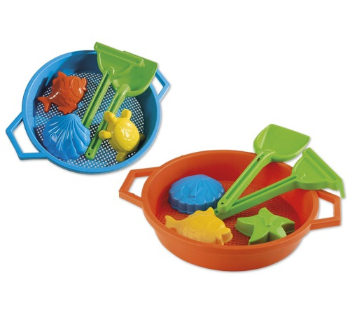 Androni 3620-0000 Set pentru nisip "Sita cu forme"  androni 3620-0000 set pentru nisip "sita cu forme"