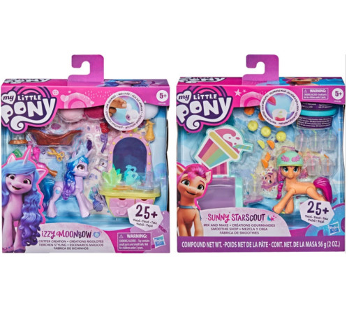  my little pony f2863 set de joc "scene strălucitoare" (in sort.)