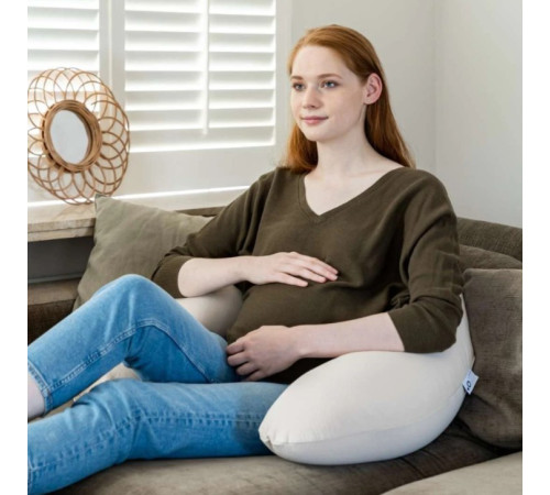doomoo pernă pentru gravide și alăptare (180 cm.) tetra jersey sand