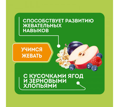 heinz Любопышки Каша многозерновая-йогурт-слива-яблоко-малина-черникa (12 м +) 200 гр.)