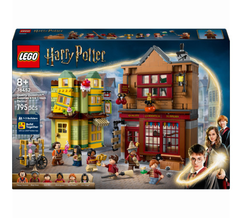  lego harry potter 76452 constructor "produse de calitate pentru quidditch și cafenea cu înghețată" (795 buc.