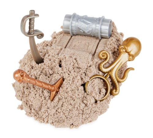 kinetic sand 6062080 set de nisip cinetic "cufarul de comori"