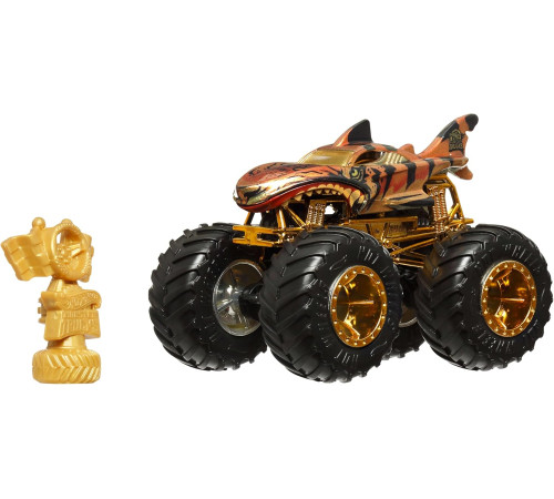 hot wheels jdv96 Машина "monster trucks" серии "bigfoot - Чемпион с кубком (в асс.)