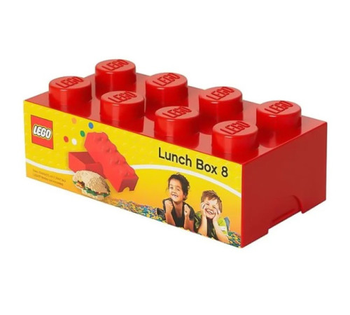 lego cutie pentru depozitare storage brick 4 (25 x 25x18 cм) rosu