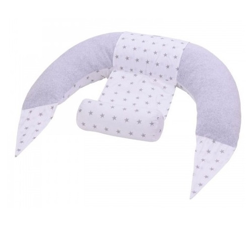  veres 302.04.2 Подушка для кормления "comfort lux velour stars grey" (200х75 см.)