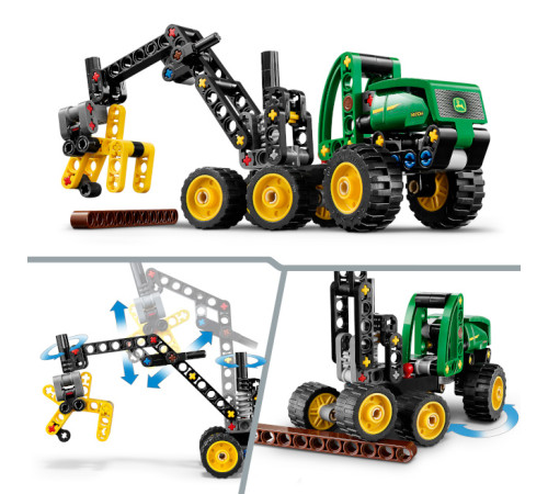 lego technic 42218 constructor "combină de recoltat cu roți john deere 1470h" (117 el.)