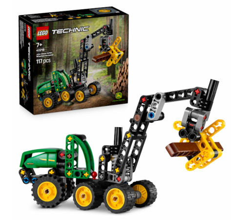 lego technic 42218 constructor "combină de recoltat cu roți john deere 1470h" (117 el.)